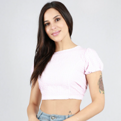 polera cuadros de bufalo abierta atras 