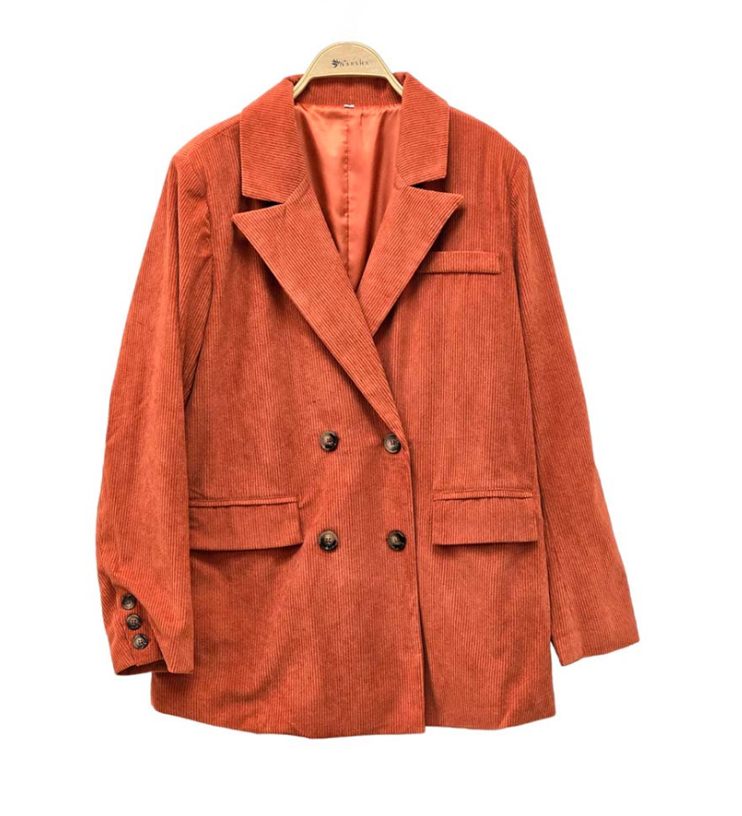 Blazer cotele oversize , forrado y abertura atrás